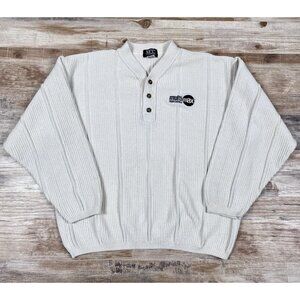 VTG VCC Vantage MultiMax Cinemax Henley Sweater Size XL - Made in the USA